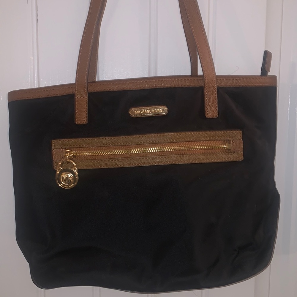 Michael Kors black nylon purse